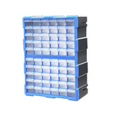 Maxbell Drawers Storage Cabinet Toolbox Makeup Organizer for Toys Small Items Screws Blue 60 Drawers