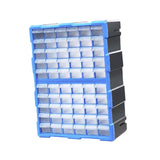 Maxbell Drawers Storage Cabinet Toolbox Makeup Organizer for Toys Small Items Screws Blue 60 Drawers