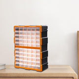 Maxbell Drawers Storage Cabinet Toolbox Makeup Organizer for Toys Small Items Screws Orange  60 Drawers