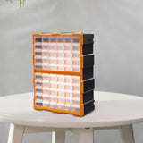 Maxbell Drawers Storage Cabinet Toolbox Makeup Organizer for Toys Small Items Screws Orange  60 Drawers