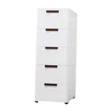 Maxbell 5 Drawer Rolling File Cabinet Bedroom Rolling Cart Cabinet for Closet Office