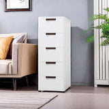 Maxbell 5 Drawer Rolling File Cabinet Bedroom Rolling Cart Cabinet for Closet Office