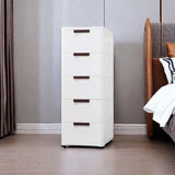 Maxbell 5 Drawer Rolling File Cabinet Bedroom Rolling Cart Cabinet for Closet Office