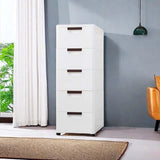 Maxbell 5 Drawer Rolling File Cabinet Bedroom Rolling Cart Cabinet for Closet Office