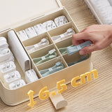 Maxbell Cable Organizer Box 8 Compartment Bins for Travel Charger Wires Office white