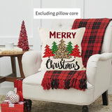 Maxbell Christmas Pillow Cover Printed Cushion Cover for Xmas Living Room Decoration Style A