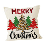 Maxbell Christmas Pillow Cover Printed Cushion Cover for Xmas Living Room Decoration Style A