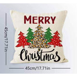 Maxbell Christmas Pillow Cover Printed Cushion Cover for Xmas Living Room Decoration Style A