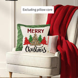 Maxbell Christmas Pillow Cover Printed Cushion Cover for Xmas Living Room Decoration Style A