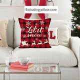 Maxbell Christmas Pillow Cover Zippered 18x18 Pillow Case for Living Room Xmas Decor