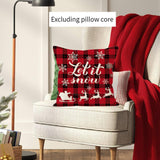 Maxbell Christmas Pillow Cover Zippered 18x18 Pillow Case for Living Room Xmas Decor