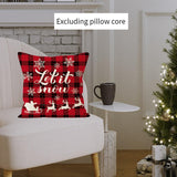 Maxbell Christmas Pillow Cover Zippered 18x18 Pillow Case for Living Room Xmas Decor