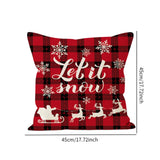 Maxbell Christmas Pillow Cover Zippered 18x18 Pillow Case for Living Room Xmas Decor