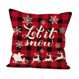 Maxbell Christmas Pillow Cover Zippered 18x18 Pillow Case for Living Room Xmas Decor