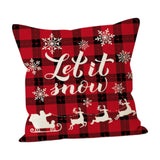 Maxbell Christmas Pillow Cover Zippered 18x18 Pillow Case for Living Room Xmas Decor