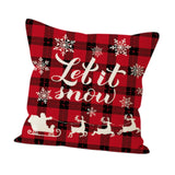 Maxbell Christmas Pillow Cover Zippered 18x18 Pillow Case for Living Room Xmas Decor