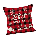 Maxbell Christmas Pillow Cover Zippered 18x18 Pillow Case for Living Room Xmas Decor