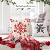 Maxbell Christmas Pillow Cover Printed Cushion Cover for Xmas Living Room Decoration Style D