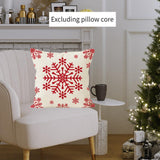 Maxbell Christmas Pillow Cover Printed Cushion Cover for Xmas Living Room Decoration Style D