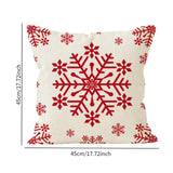 Maxbell Christmas Pillow Cover Printed Cushion Cover for Xmas Living Room Decoration Style D