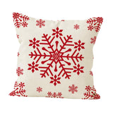 Maxbell Christmas Pillow Cover Printed Cushion Cover for Xmas Living Room Decoration Style D