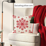 Maxbell Christmas Pillow Cover Printed Cushion Cover for Xmas Living Room Decoration Style D