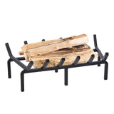 Maxbell Fireplace Grate Kindling Tool Firewood Burning Rack for Cooking Home Outside