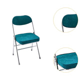 Maxbell Folded Chair Multifunction Decor Meeting Room Chair for Party Indoor Wedding Blue