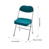 Maxbell Folded Chair Multifunction Decor Meeting Room Chair for Party Indoor Wedding Blue