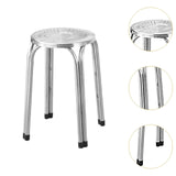 Maxbell Stackable Stool Stainless Steel Home Stool for Classroom Home Office Kitchen