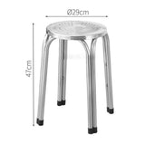 Maxbell Stackable Stool Stainless Steel Home Stool for Classroom Home Office Kitchen