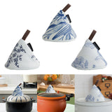 Maxbell Triangle Pot Cap Kettle Lid Cover Pot Grip Cover for Cooking Home Frying Pan Style A