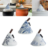 Maxbell Triangle Pot Cap Kettle Lid Cover Pot Grip Cover for Cooking Home Frying Pan Style A