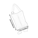 Maxbell Hanging Tissue Bag Container Portable Car Tissue Box for Home Kitchen Toilet White