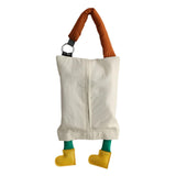Maxbell Hanging Tissue Bag Container Portable Car Tissue Box for Home Kitchen Toilet White