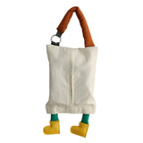 Maxbell Hanging Tissue Bag Container Portable Car Tissue Box for Home Kitchen Toilet White