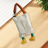 Maxbell Hanging Tissue Bag Container Portable Car Tissue Box for Home Kitchen Toilet White