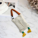 Maxbell Hanging Tissue Bag Container Portable Car Tissue Box for Home Kitchen Toilet White