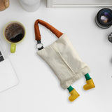 Maxbell Hanging Tissue Bag Container Portable Car Tissue Box for Home Kitchen Toilet White