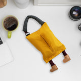 Maxbell Hanging Tissue Bag Container Portable Car Tissue Box for Home Kitchen Toilet Yellow