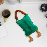 Maxbell Hanging Tissue Bag Container Portable Car Tissue Box for Home Kitchen Toilet Green
