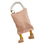 Maxbell Hanging Tissue Bag Container Portable Car Tissue Box for Home Kitchen Toilet Pink