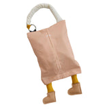 Maxbell Hanging Tissue Bag Container Portable Car Tissue Box for Home Kitchen Toilet Pink