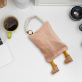 Maxbell Hanging Tissue Bag Container Portable Car Tissue Box for Home Kitchen Toilet Pink