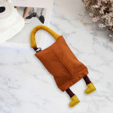 Maxbell Hanging Tissue Bag Container Portable Car Tissue Box for Home Kitchen Toilet Brown