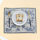 Maxbell Placemat Washable Floral Patterned Non Slip Place Mat for Home Dinner Family