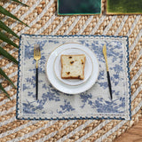 Maxbell Placemat Washable Floral Patterned Non Slip Place Mat for Home Dinner Family