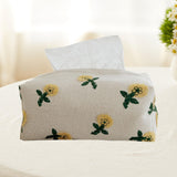 Maxbell Tissue Box Cover Linen Cloth Napkin Box Holder for Restaurants Bathroom Home