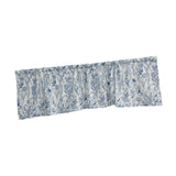 Maxbell Half Curtain Vintage Floral Pattern Window Screen Rustic Rod Pocket Curtains