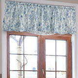 Maxbell Half Curtain Vintage Floral Pattern Window Screen Rustic Rod Pocket Curtains